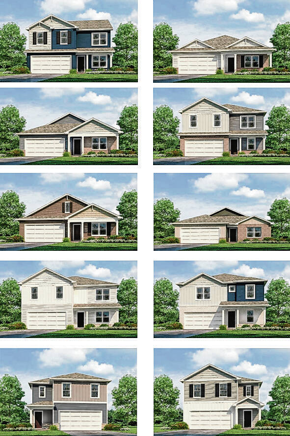 D.R. Horton homes such as these ranch-style homes will be built in Castle Rock. 
Provided renderings