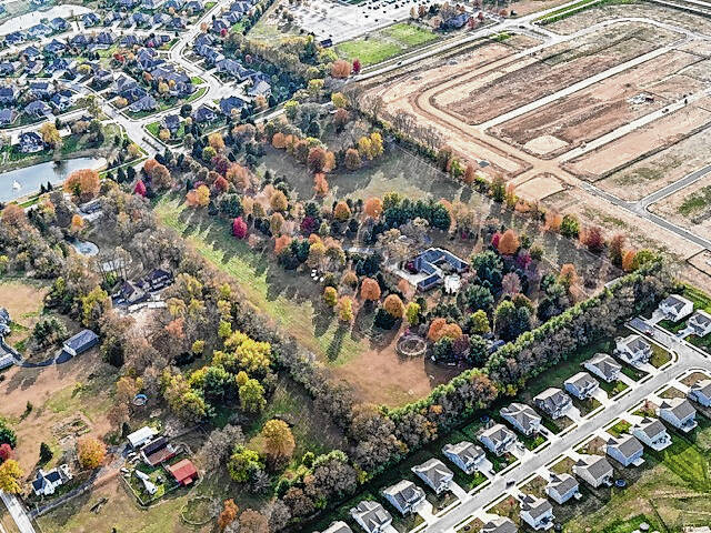 An aerial view of Olive Branch Farm, the 23-acre homestead owned by Josh and Sarah Brown in the Center Grove area. They hope to turn the property into a community gathering place featuring opportunities for education, recreation, and celebration. SUBMITTED PHOTO