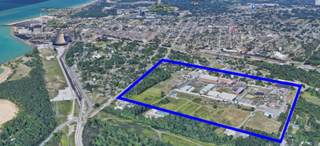 An aerial shot of th 100-acre Indiana State Prison is shown. Joseph S. Pete
