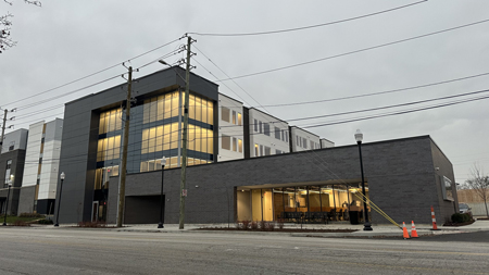 Compass on Washington is one of the city’s latest efforts in its plan to make homelessness rare, short-lived and recoverable. - Zak Cassel / WFYI