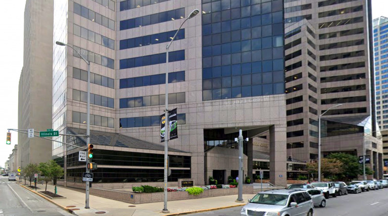 Capital Center at 201 and 251 N. Illinois St. (Image courtesy of Google)