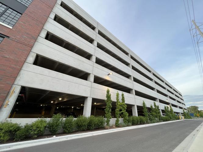 The 15,000-square-foot mural by Damien Mitchell  will be painted on the south side of the Union Parking Garage at Electric Works, which fces a railroad elevation and can be seen from the development's main campus. Courtesy image