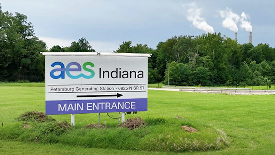 The AES Indiana Petersburg location is one possible site for the construction of new natural gas power units. (IBJ file photo)