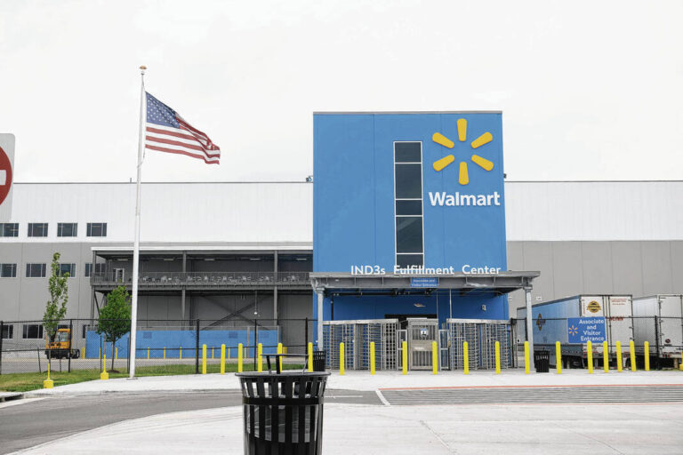 When it opened in June 2023, the Walmart e-commerce distribution center in Buck Creek Township was the largest fulfillment center the company had built to date. Tom Russo | Daily Reporter file photo