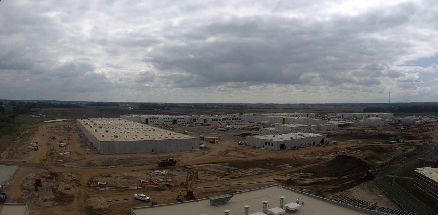 A look at ongoing construction at the site of the new Northwest Indiana Correctional Facility in Westville, taken on Aug. 21, 2025. (Photo courtesy Indiana Department of Correction)