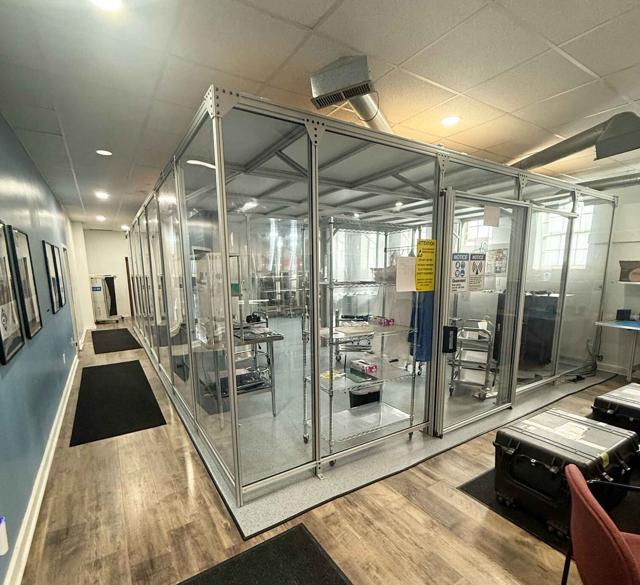 NearSpace Lunch clean room facility where team members continue manufacturing within a controlled environment. By Kahlina Siemers / ksiemers@chronicle-tribune.com