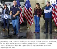 U.S. Homeland Security Secretary Kristi Noem vows more ICE crackdowns after Indiana arrests