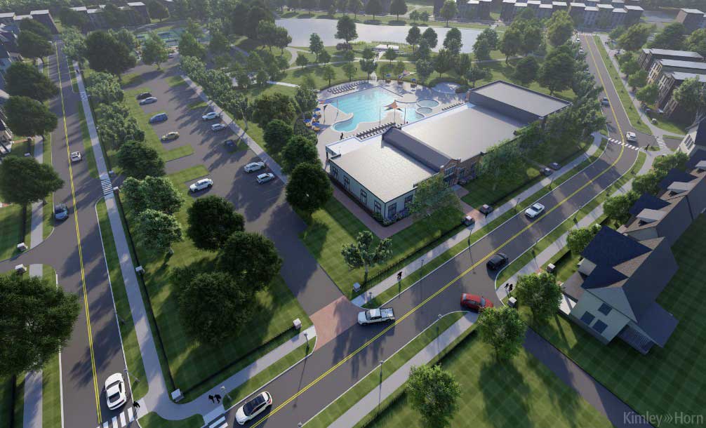 Ironstone at Hortonville would consist of approximately 2,300 houses, along with shops, restaurants and recreational facilities. (Rendering courtesy city of Westfield)