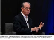 Redistricting would 'level the playing field,' Indiana Gov. Mike Braun says in Evansville