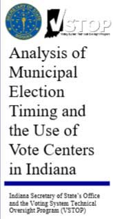 Indiana study on municipal election timing, vote center mandate released