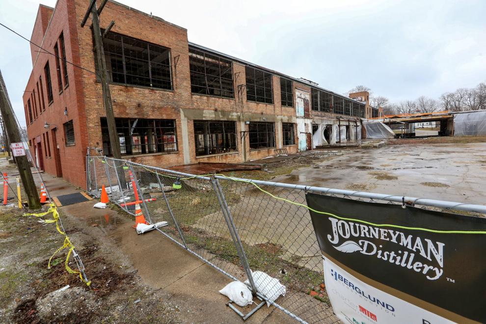 Construction on the Journeyman Distillery is underway in Valparaiso. Murphy said the project will be the centerpiece of the city's proposed "barrel district." Staff file photo by John Luke